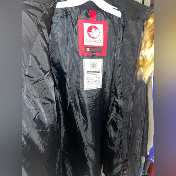 NEW Canada Weather Gear, Black & Natural Faux-Fur Parka,  XL - Picture 7 of 12